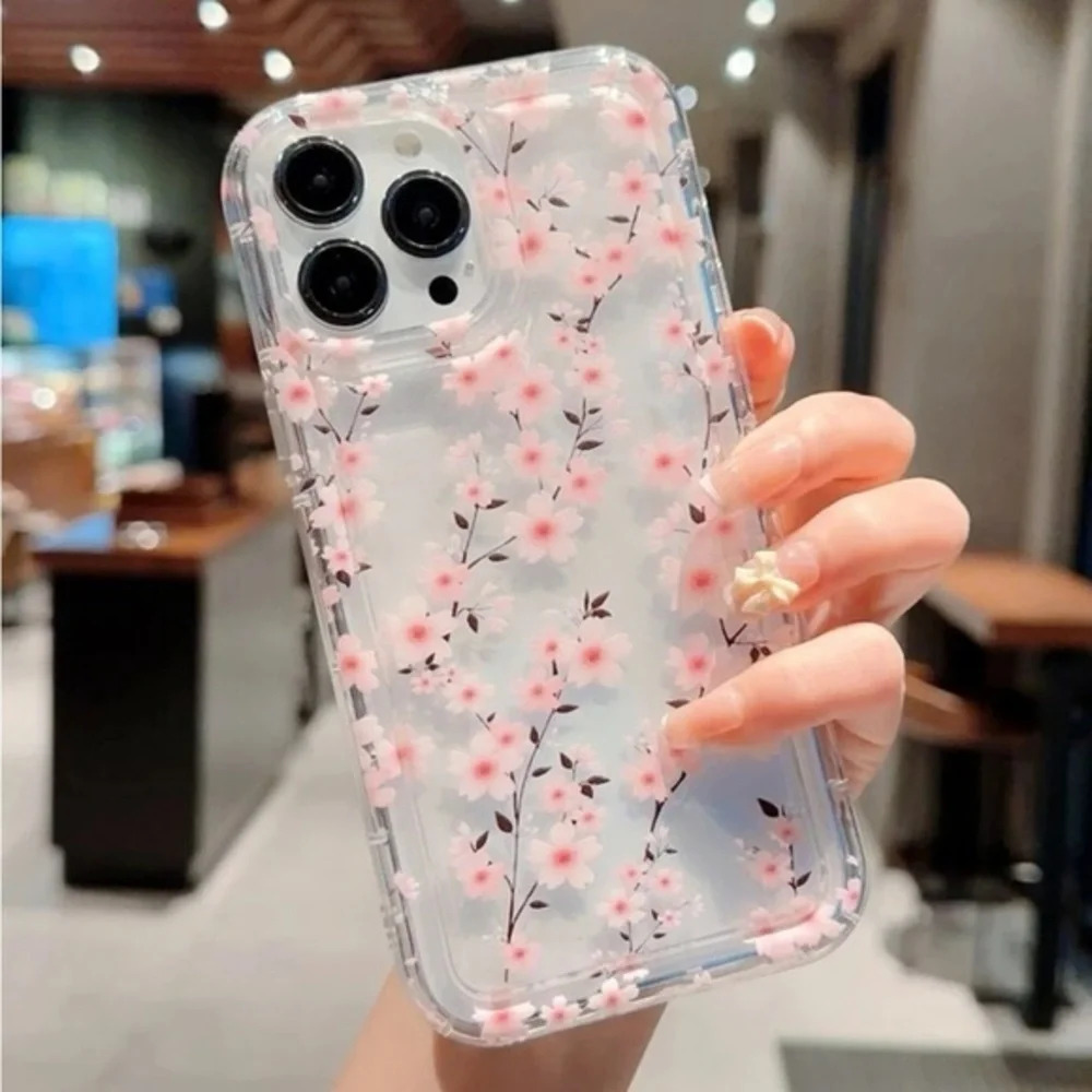 ⚠️Clearance💕iPhone 12/Pro/Pro Max Pink Floral Phone Case - Picture 2 of 3